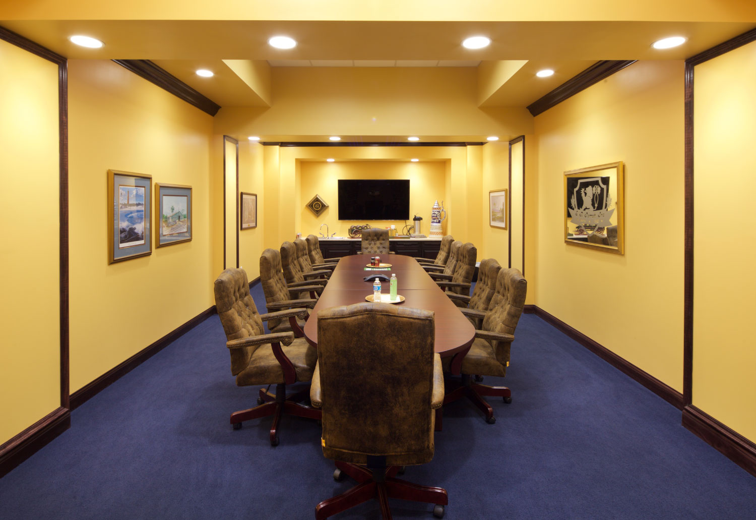 Conference Room at SR Perrott Distribution Facility Built by ARCO Beverage Group in Florida
