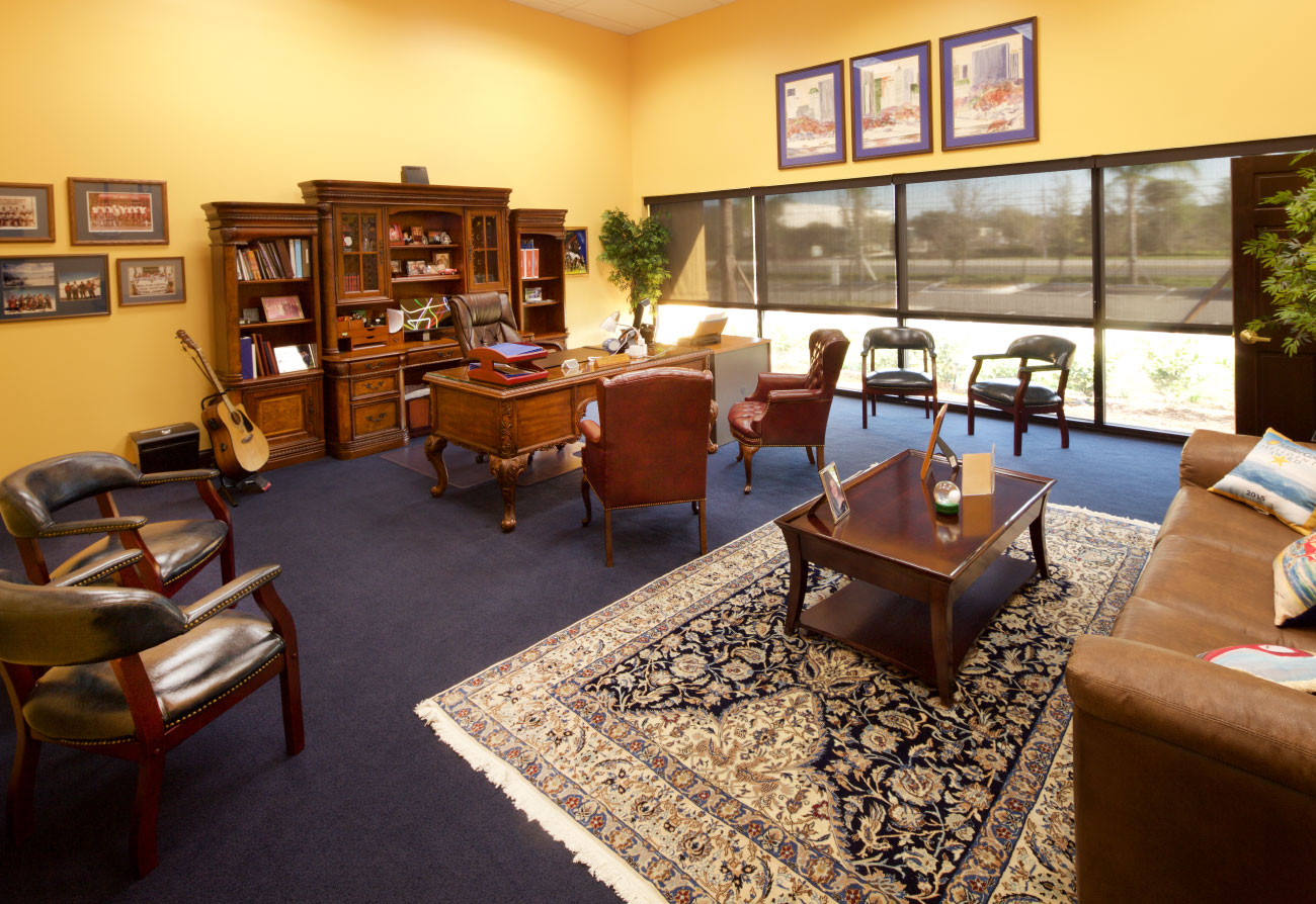 Executive Office at SR Perrott Distribution Facility Built by ARCO Beverage Group in Florida