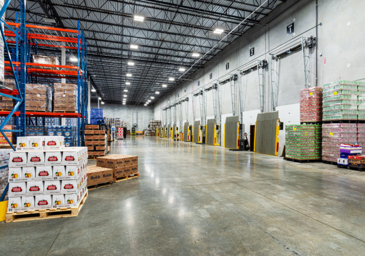 Warehouse with Docks at AALCO Distributing Facility Built by ARCO Beverage Group