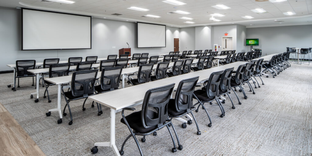 arco-national-construction-design-build-beverage-south-west-columbia-sc-gallery2 Training room inside of Beverage South's newly renovated office space in West Columbia, SC
