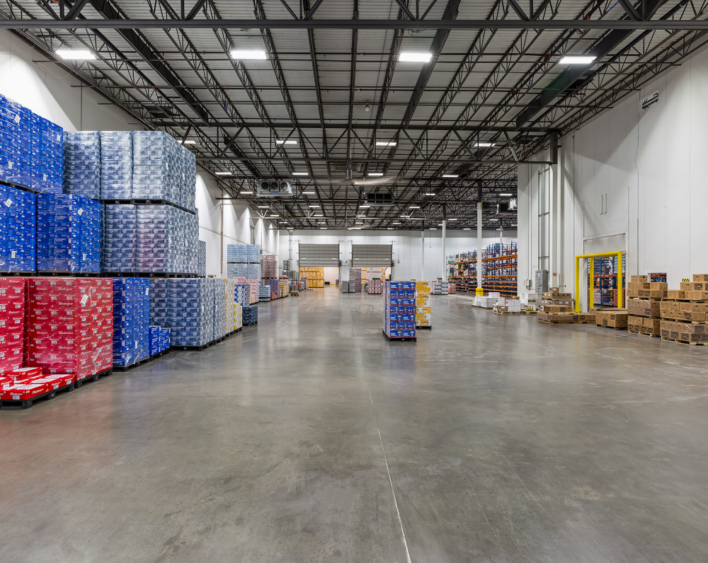 inside the capital beverage controlled environment warehouse
