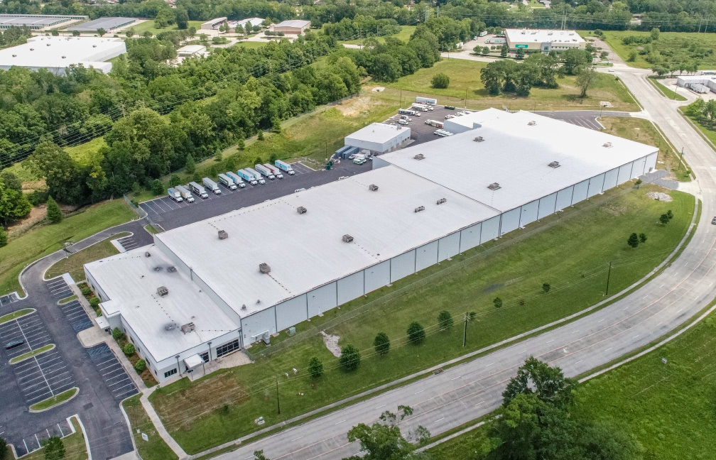 aerial view of the crescent crown distribution facility in baton rouge louisiana