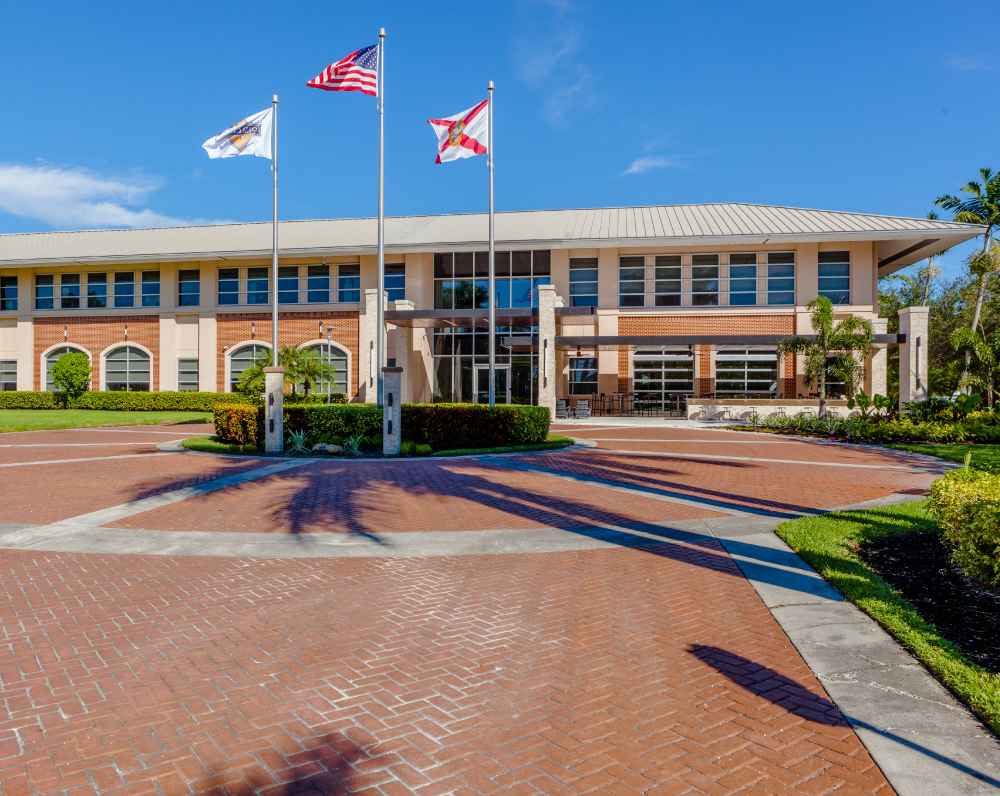front entrance of the gold coast beverage office in doral florida