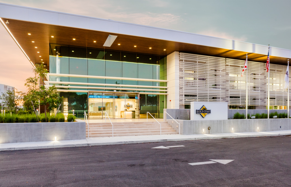 front view of the gold coast beverage office in pompano beach florida