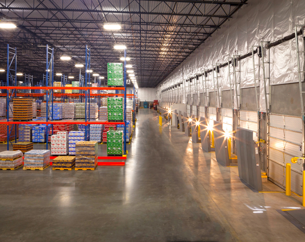 loading dock in the horizon beverage distribution facility