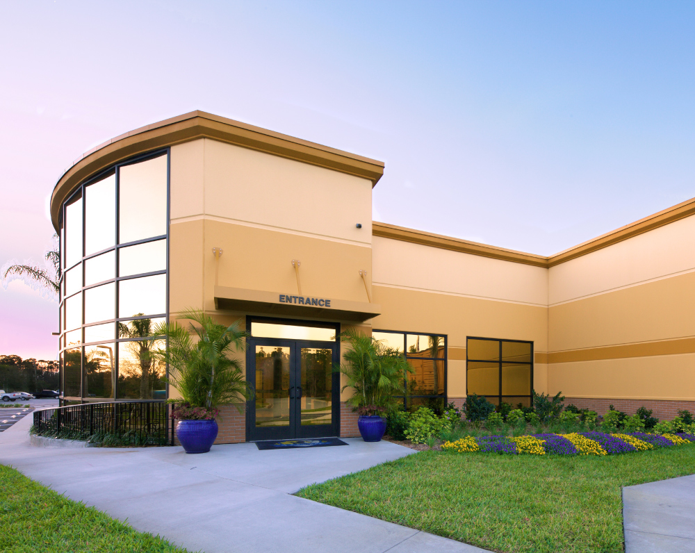 front entrance of the s.r. perrott ormond florida office