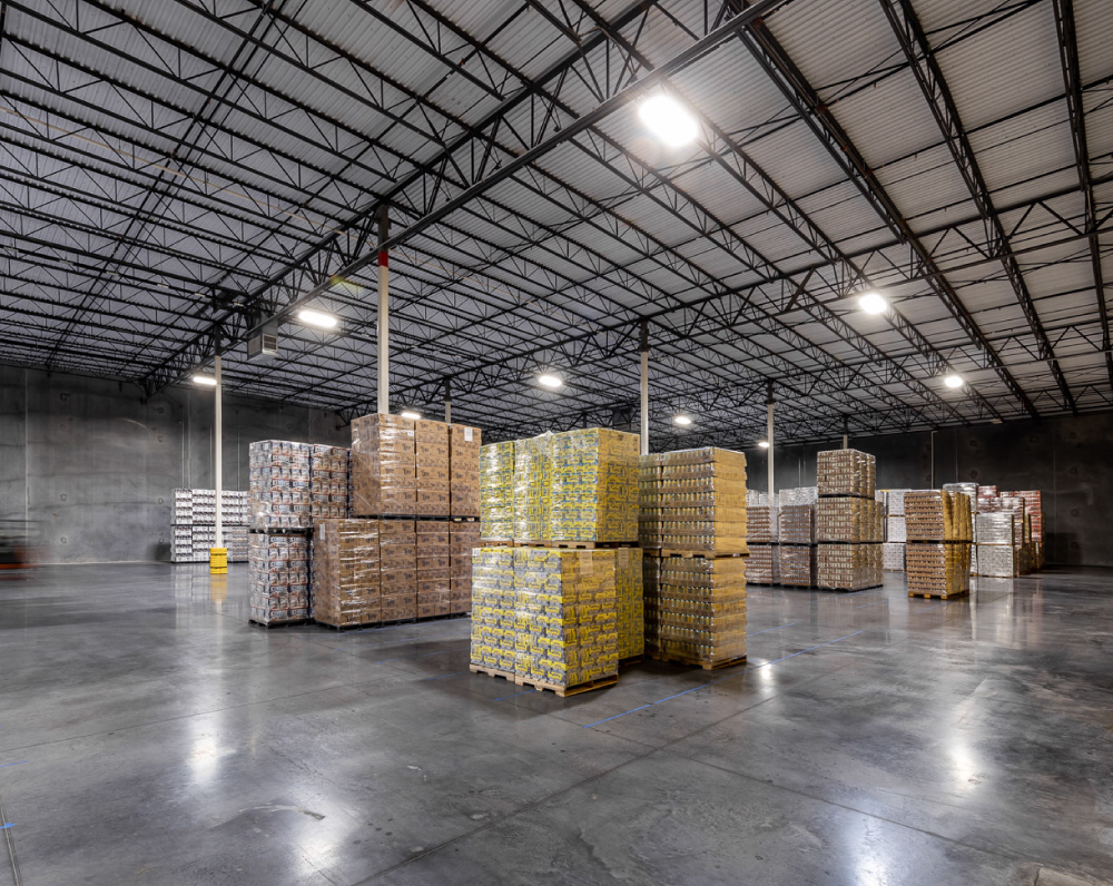 within the s.r. perrott controlled temperature warehouse in ormond florida